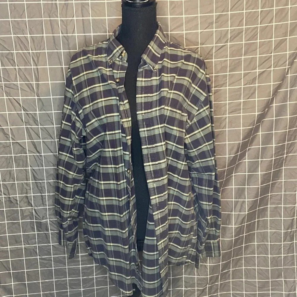 Blue and Green Field Gear Flannel
